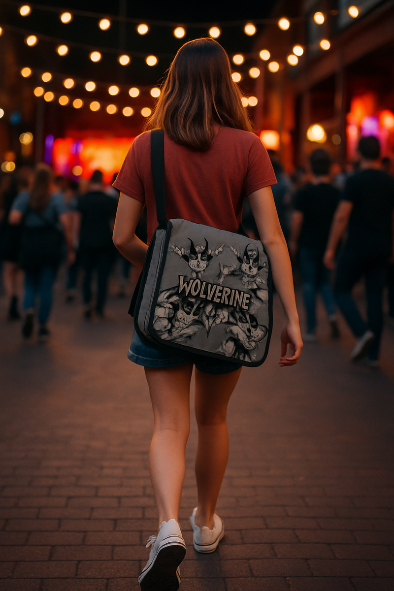 Marvel Wolverine Shoulder Bag –Crossbody Flap-Adjustable Shoulder Strap