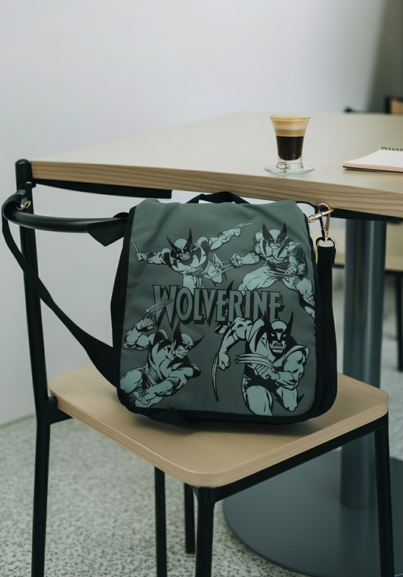 Marvel Wolverine Shoulder Bag –Crossbody Flap-Adjustable Shoulder Strap