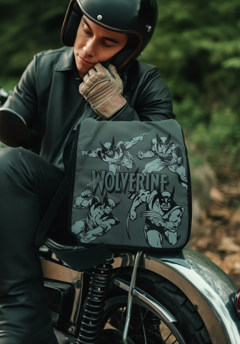 Marvel Wolverine Shoulder Bag –Crossbody Flap-Adjustable Shoulder Strap