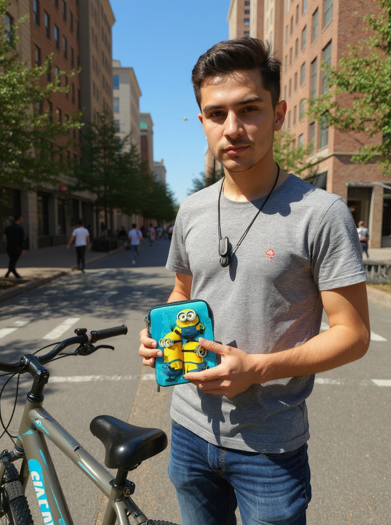 Minions Blue Pouch for Kids – WaterProof Versatile Zipper Case for Chargers Earbuds Makeup Jewelry Stationary