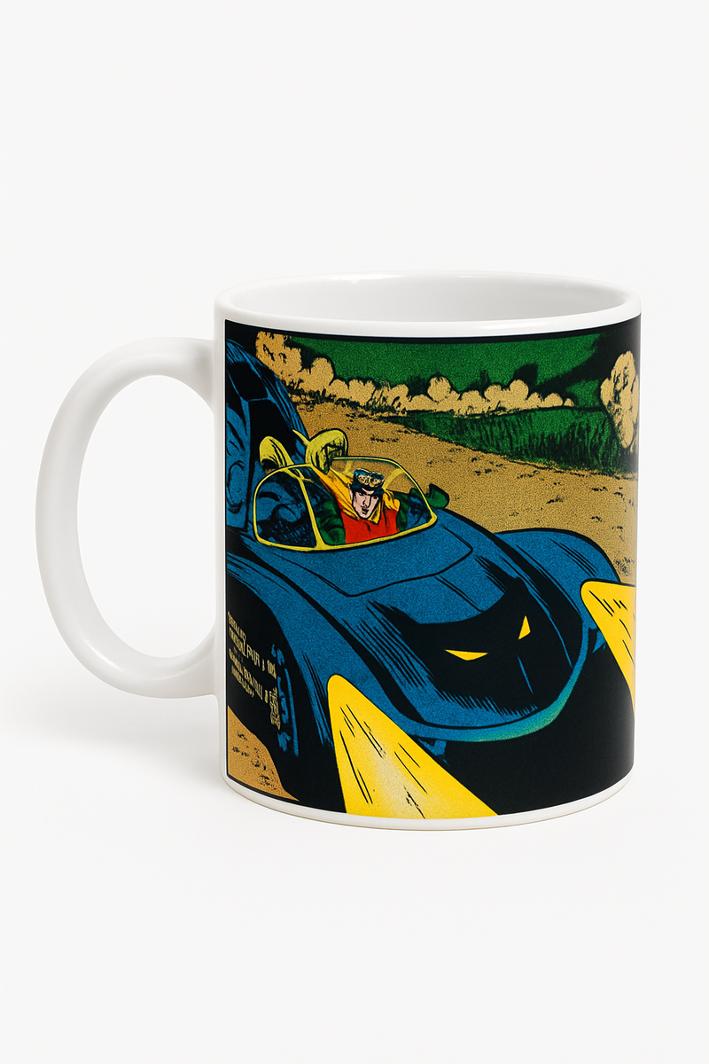 Batman Car Ceramic Mug | Gift for DC Fans