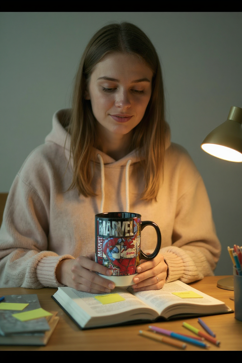 Marvel Comics Black Ceramic Mug | Gift for Marvel Fans&nbsp;&nbsp;