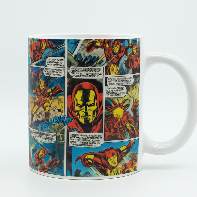 Marvel Comic Iron Man Ceramic Mug | Gift for Marvel Fans