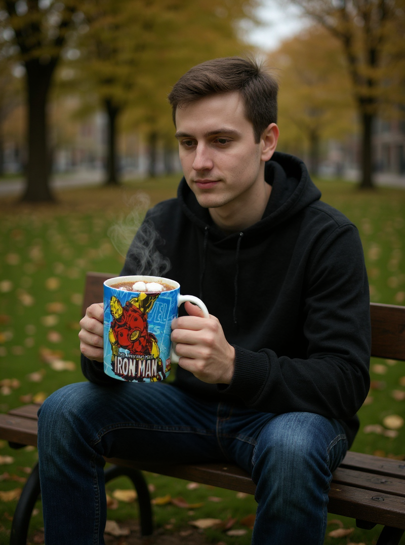 Marvel Invincible Iron Man Ceramic Mug | 350ml | Gift for Marvel Fans&nbsp;