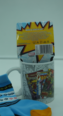 Marvel Comic White Ceramic Mug and Black Socks Gift Set | Gift for Marvel Fans&nbsp;
