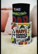 Marvel Comics Group Ceramic Mug &amp; Black Socks Set | Gift for Marvel Fans