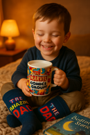 Marvel Comics Group Ceramic Mug &amp; Black Socks Set | Gift for Marvel Fans