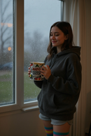 Marvel Comics Group Ceramic Mug &amp; Black Socks Set | Gift for Marvel Fans