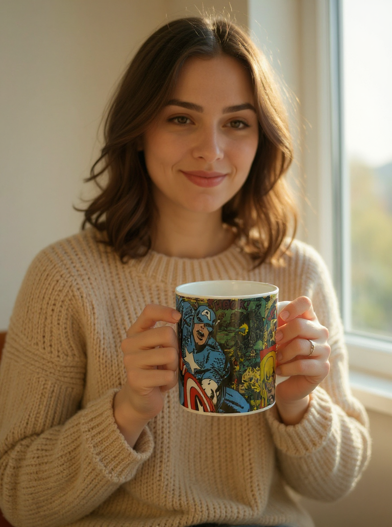 Patriot Protector Marvel Captain America Comics Mug | Gift for Marvel Fans