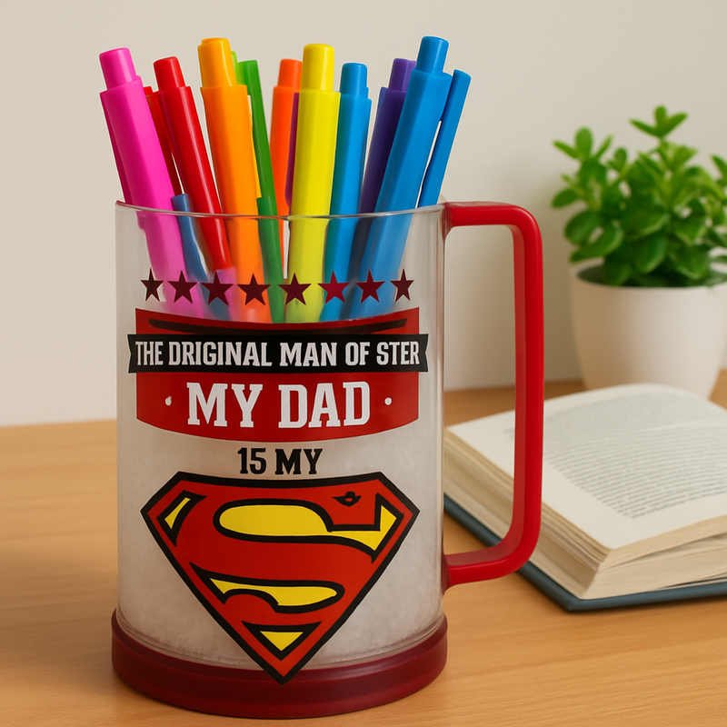 Man of Steel Superman Plastic Mug | Gift for DC Fans