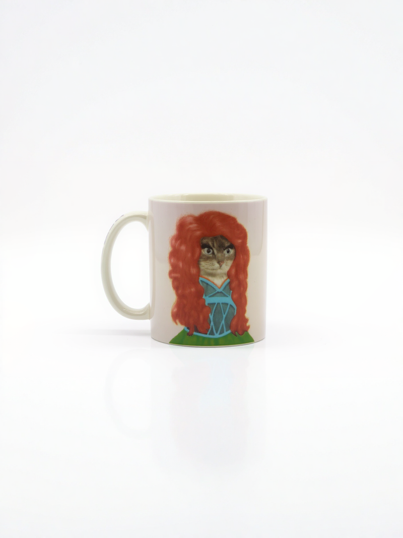 Cat Lisa Masterpiece Mug | Gift for Art and Cat Lovers