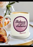 Dream Believer White Ceramic Mug | Gift for Inspirational Fans