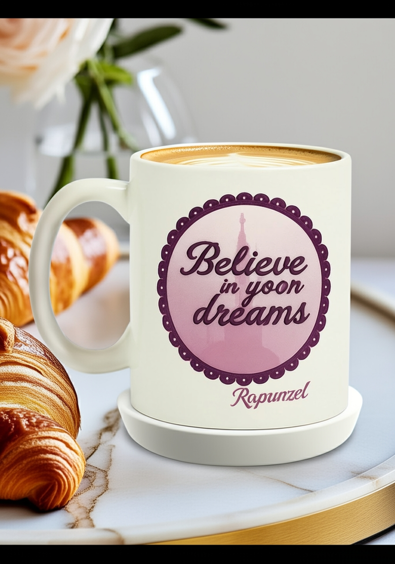 Dream Believer White Ceramic Mug | Gift for Inspirational Fans