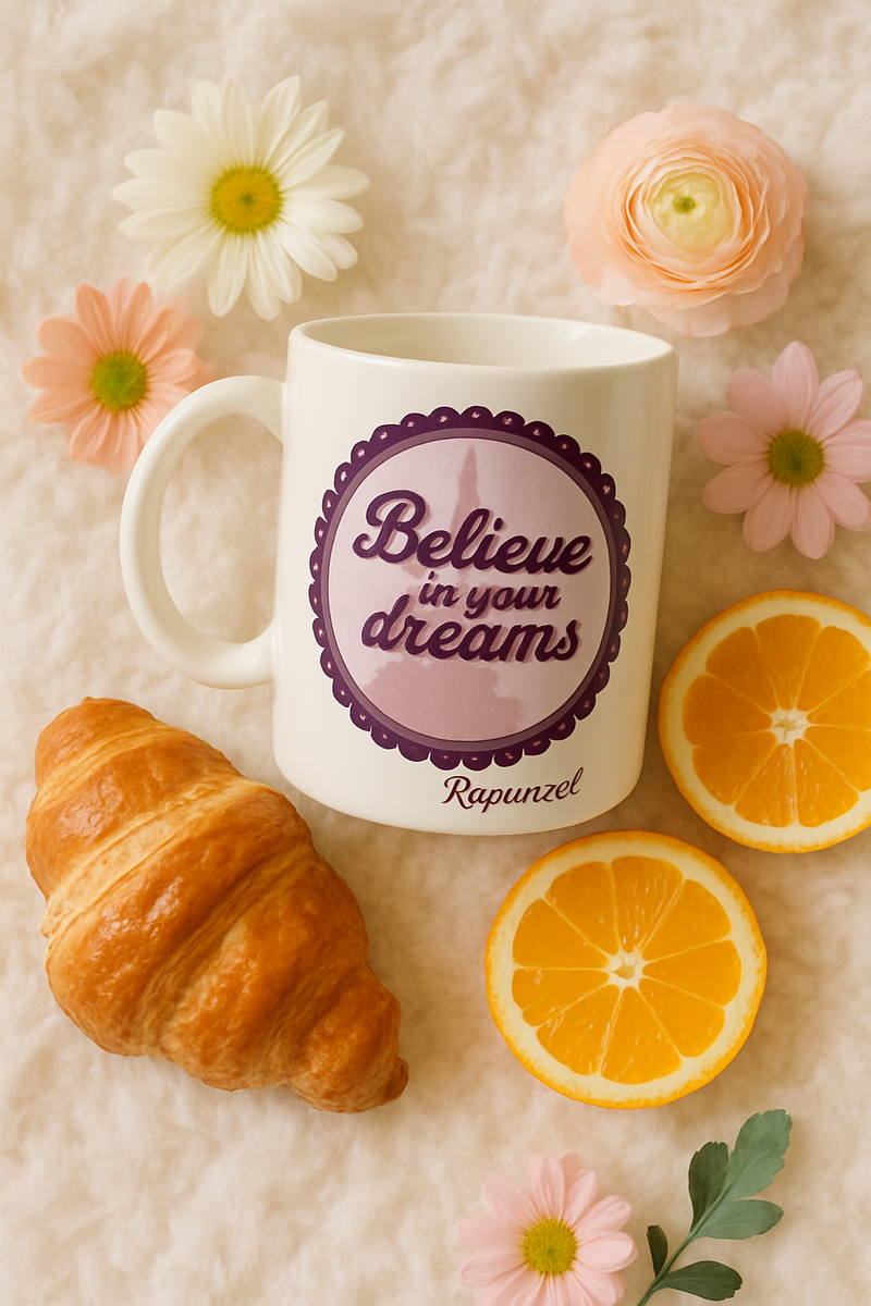 Dream Believer White Ceramic Mug | Gift for Inspirational Fans
