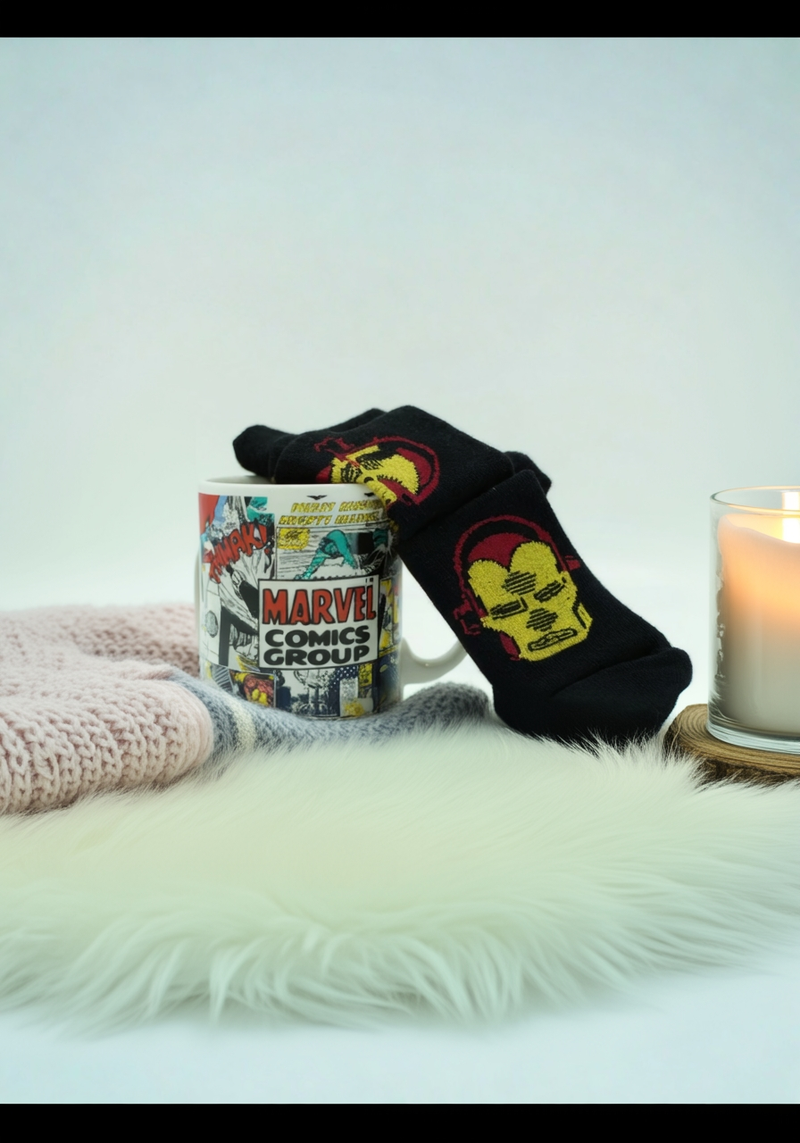 Iron Man Armor Ceramic Mug &amp; Socks Set | Gift for Marvel Fans&nbsp;