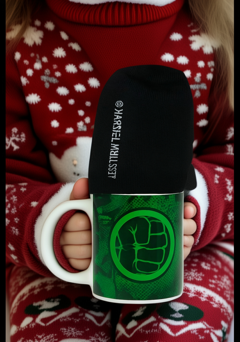 Hulk Power Ceramic Mug & Socks Set | Gift for Marvel Fans