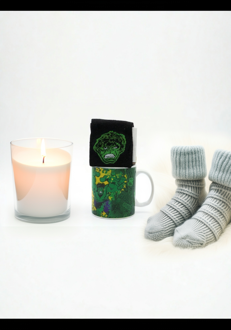 Hulk Power Ceramic Mug & Socks Set | Gift for Marvel Fans