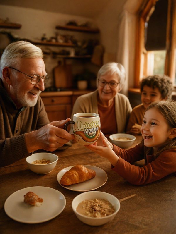 Enchanted Rainbow Off-white Ceramic Mug | Gifts for kids&nbsp;