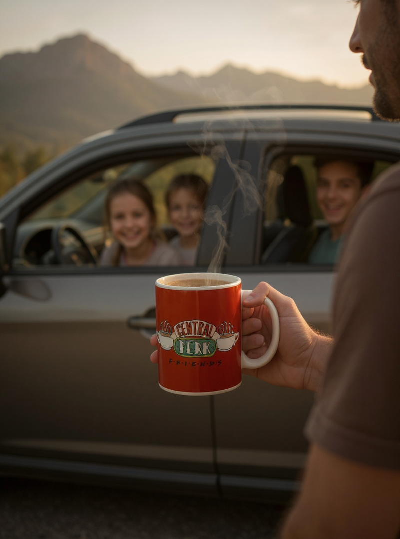 Friends Theme Central Perk Red Ceramic Cup | Gift for Fans&nbsp;