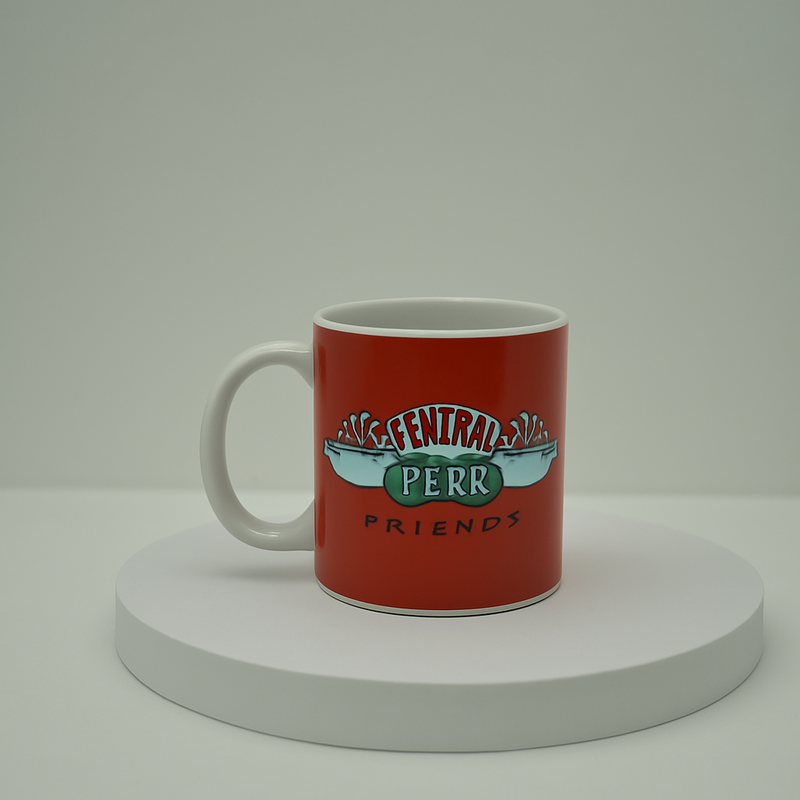 Friends Theme Central Perk Red Ceramic Cup | Gift for Fans&nbsp;