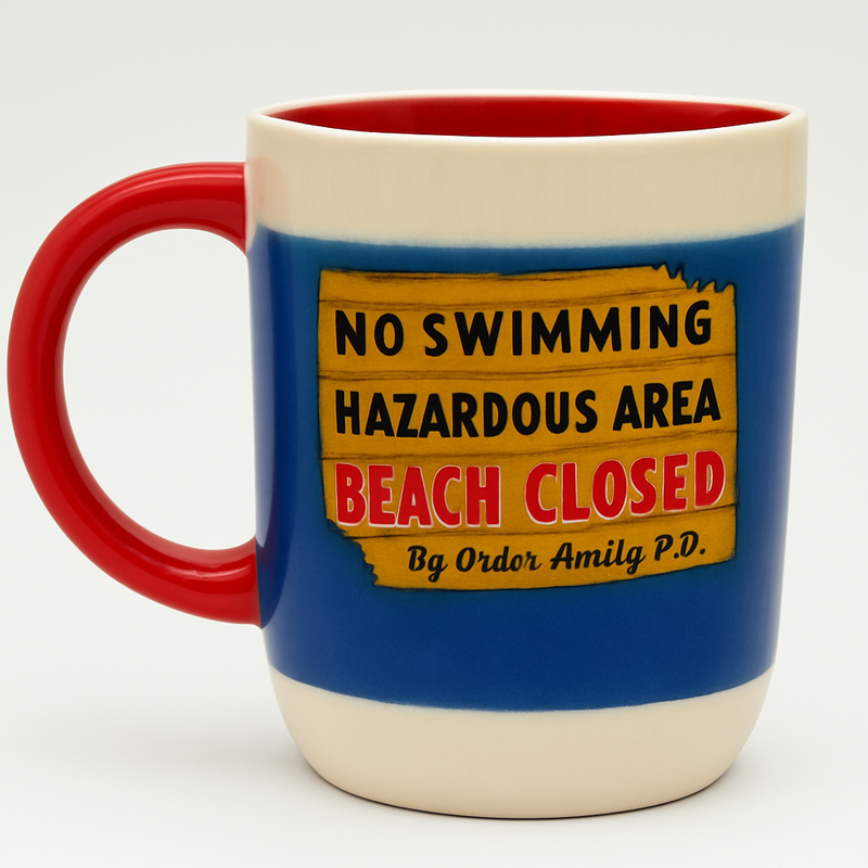 Coastal Caution Ceramic Mug&nbsp;