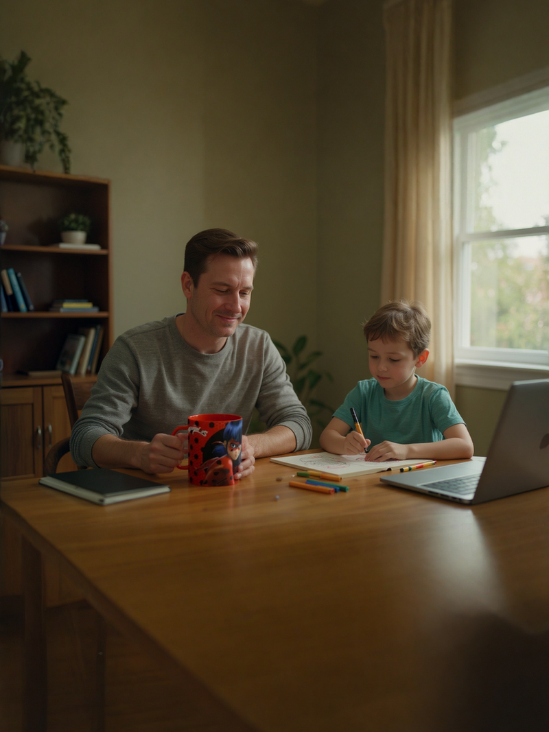 Ladybug Delight Ceramic Mug