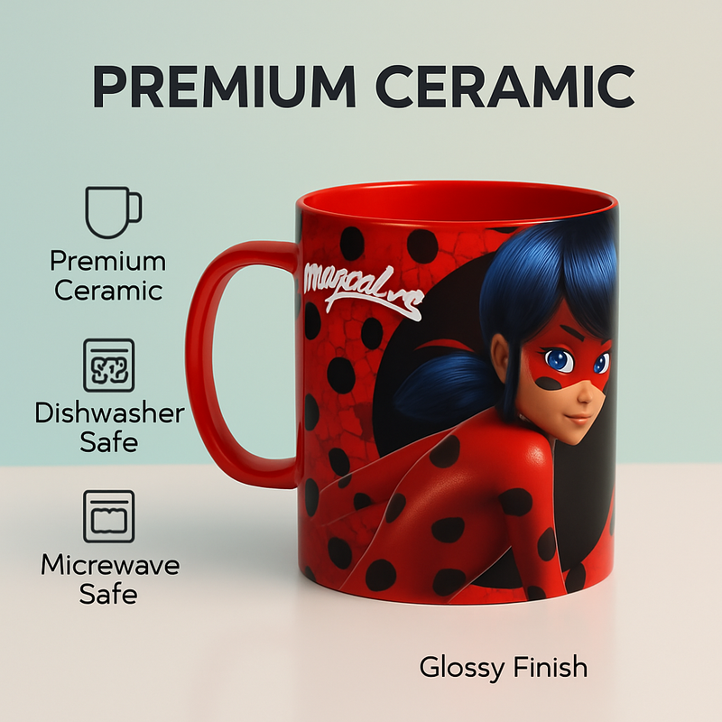 Ladybug Delight Ceramic Mug