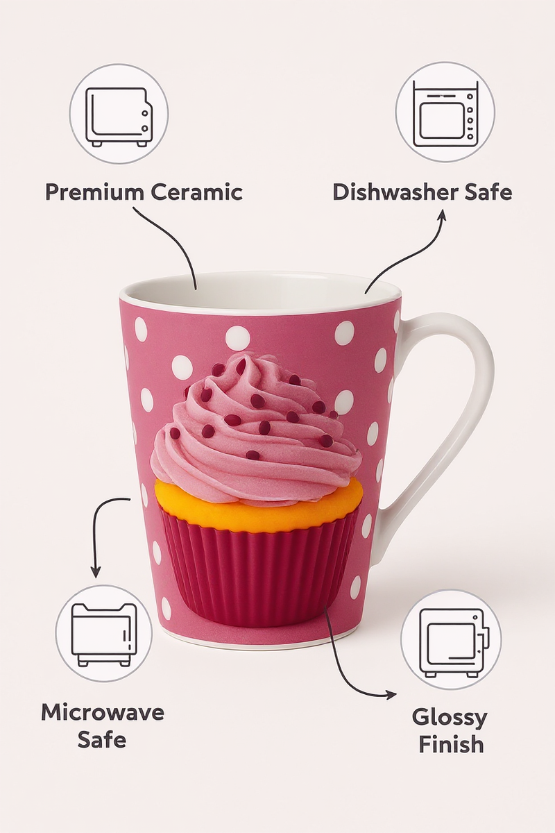 Sweet Cupcake Ceramic Mug