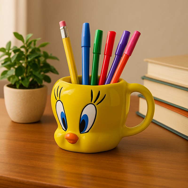 Tweety’s Playful 3D Coffee Mug | Perfect for Kids