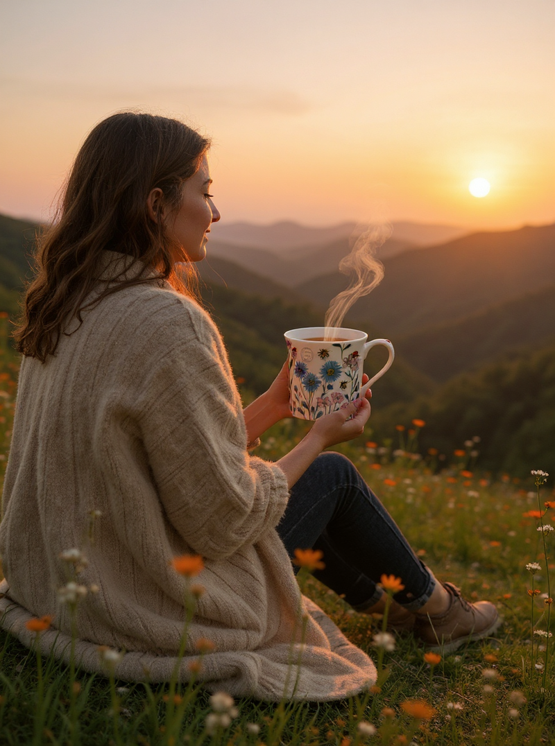 Floral Meadow Bliss Mug | Perfect for Floral Enthusiasts