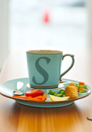 Turquoise "S" Serenity Mug