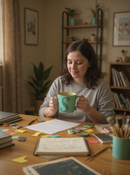 Turquoise "S" Serenity Mug