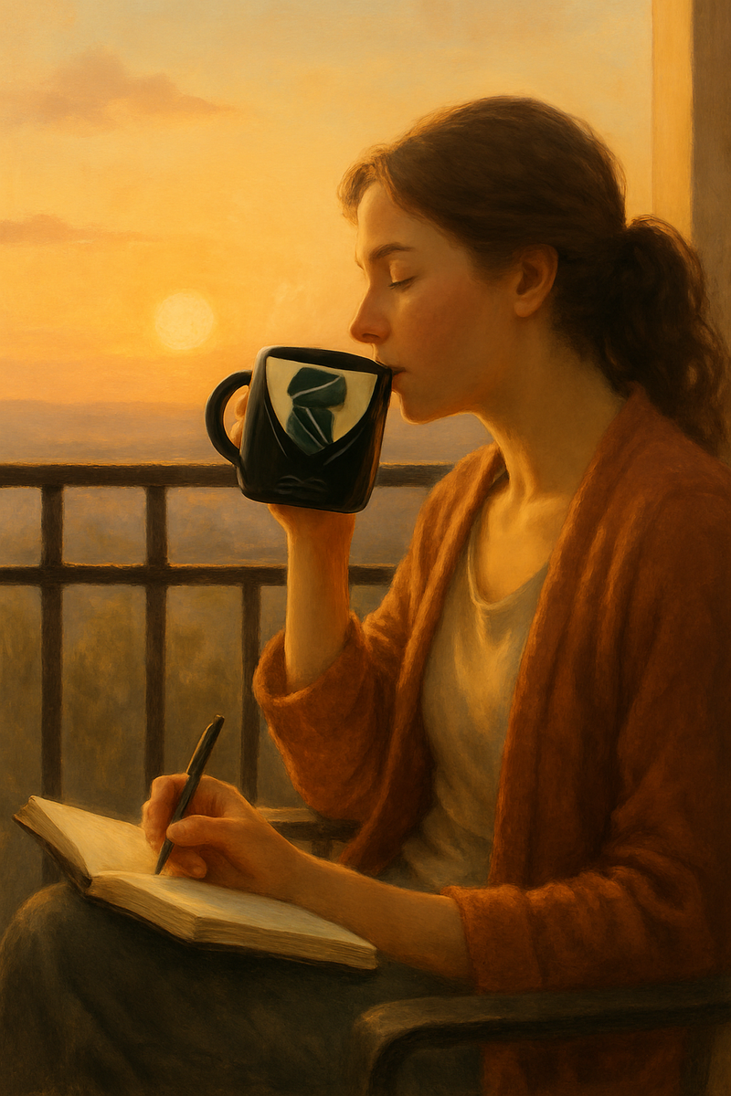 School Uniform Style Black Mug