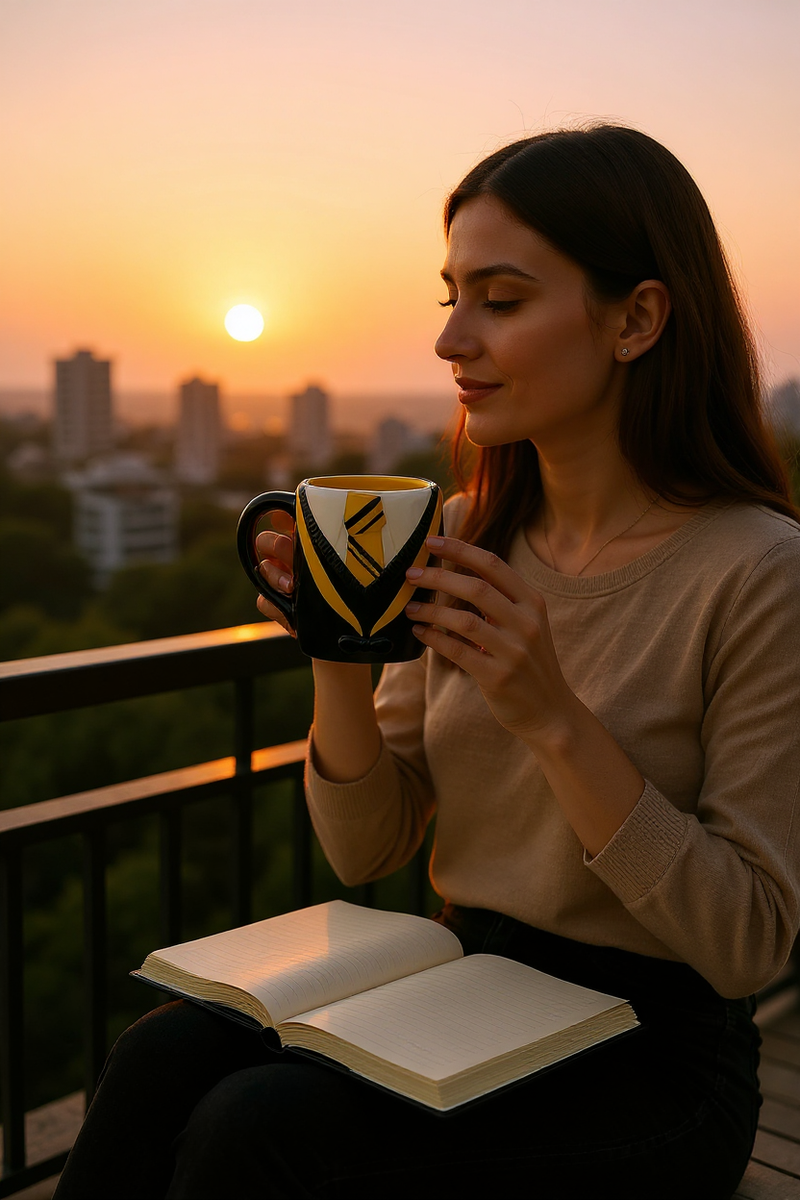 School Uniform Style Black Mug