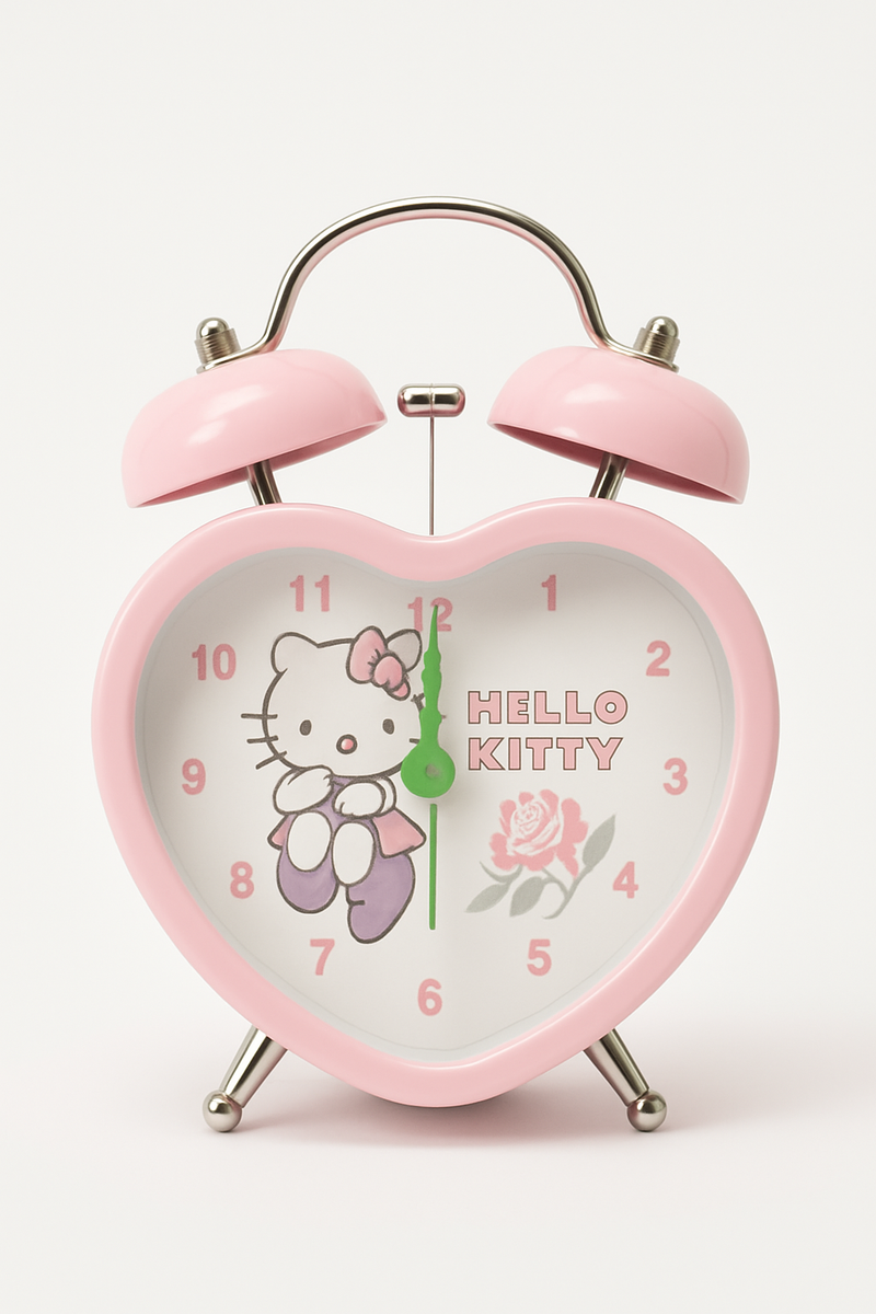 Hello Kitty Rose Bell Alarm Clock