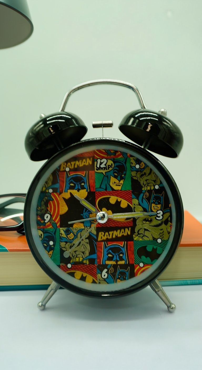 Retro Batman Bell Alarm Clock