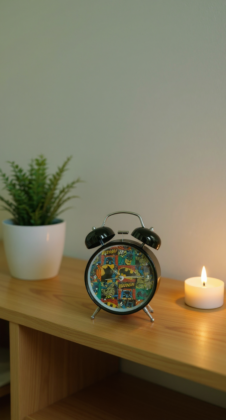 Retro Batman Bell Alarm Clock