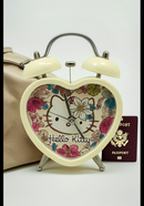 Vintage Hello Kitty Floral Alarm Clock