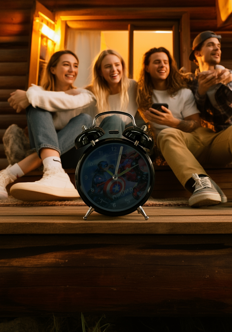 Accords of Time: Captain vs. Iron Man Clock