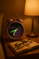 Little Miss Naughty Purple Alarm Clock | Gift for Roald Dahl Fans