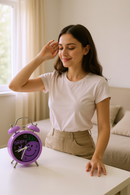 Little Miss Naughty Purple Alarm Clock | Gift for Roald Dahl Fans
