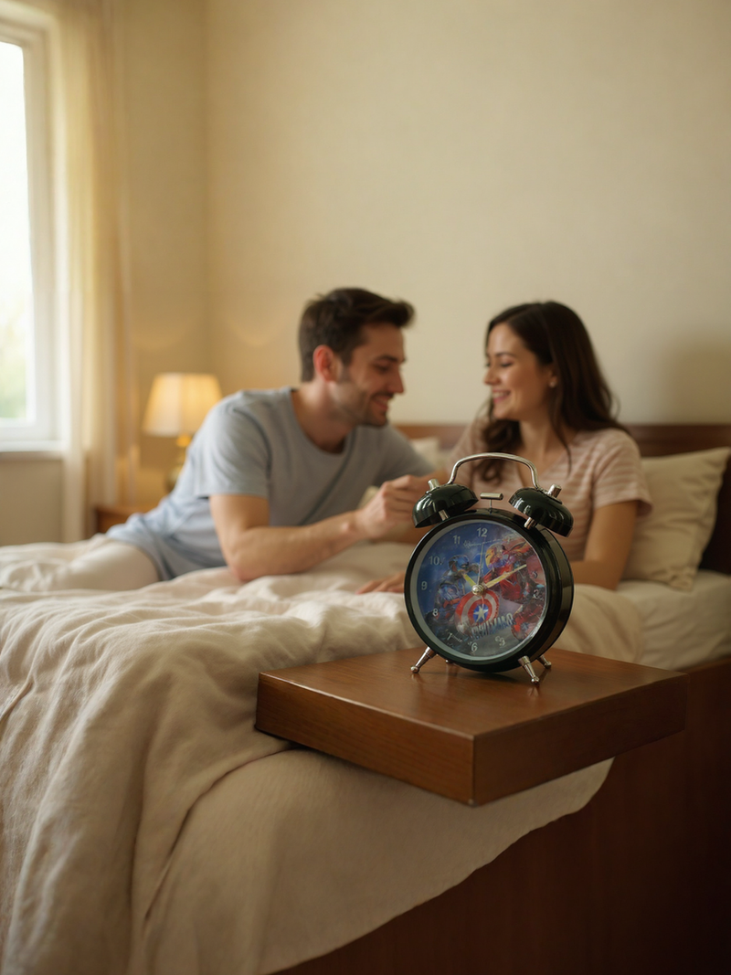 Accords of Time: Captain vs. Iron Man Clock