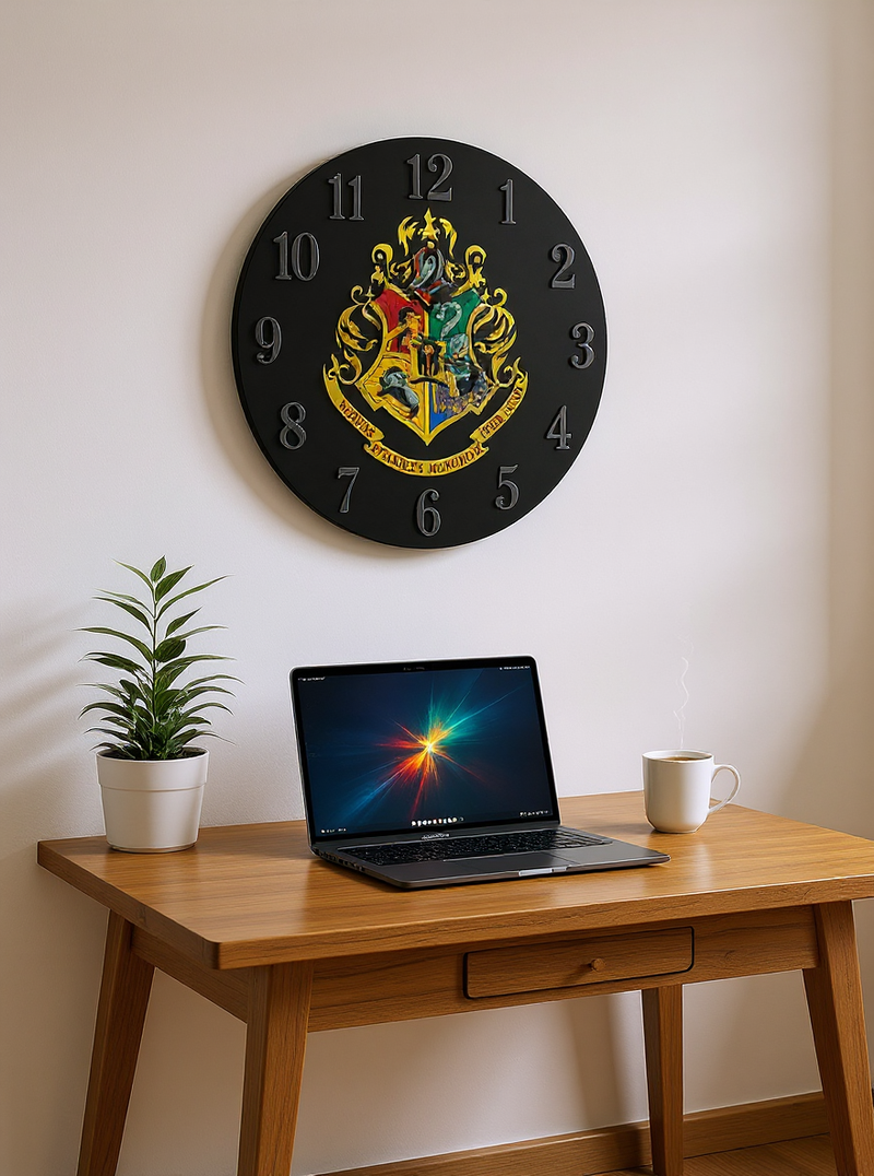 Hogwarts Crest Timeless Wall Clock | Gift for Harry Potter Fans