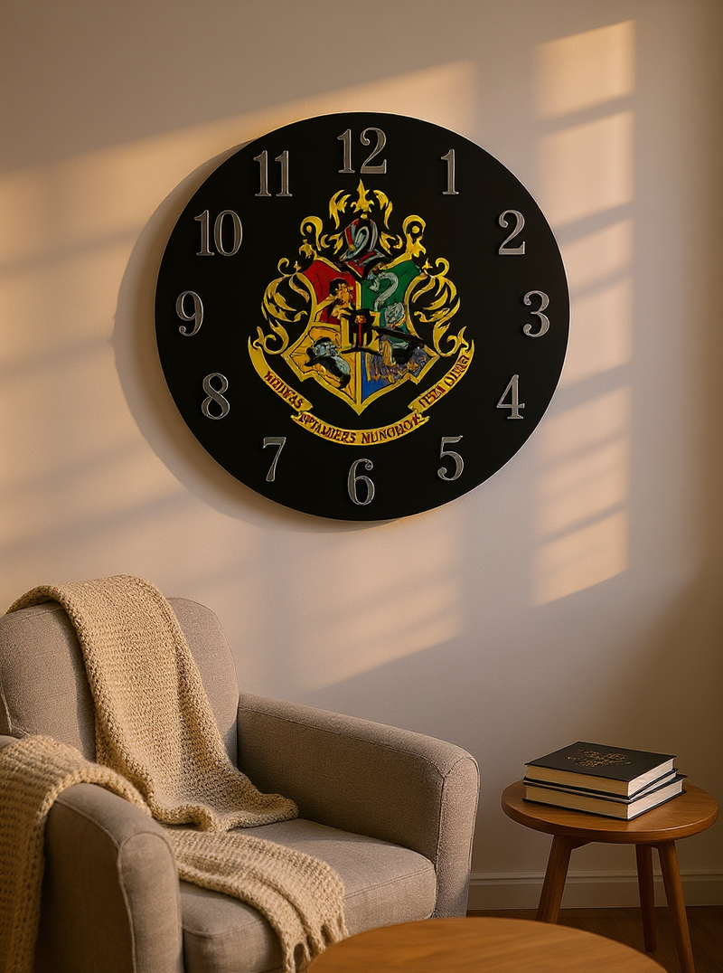 Hogwarts Crest Timeless Wall Clock | Gift for Harry Potter Fans