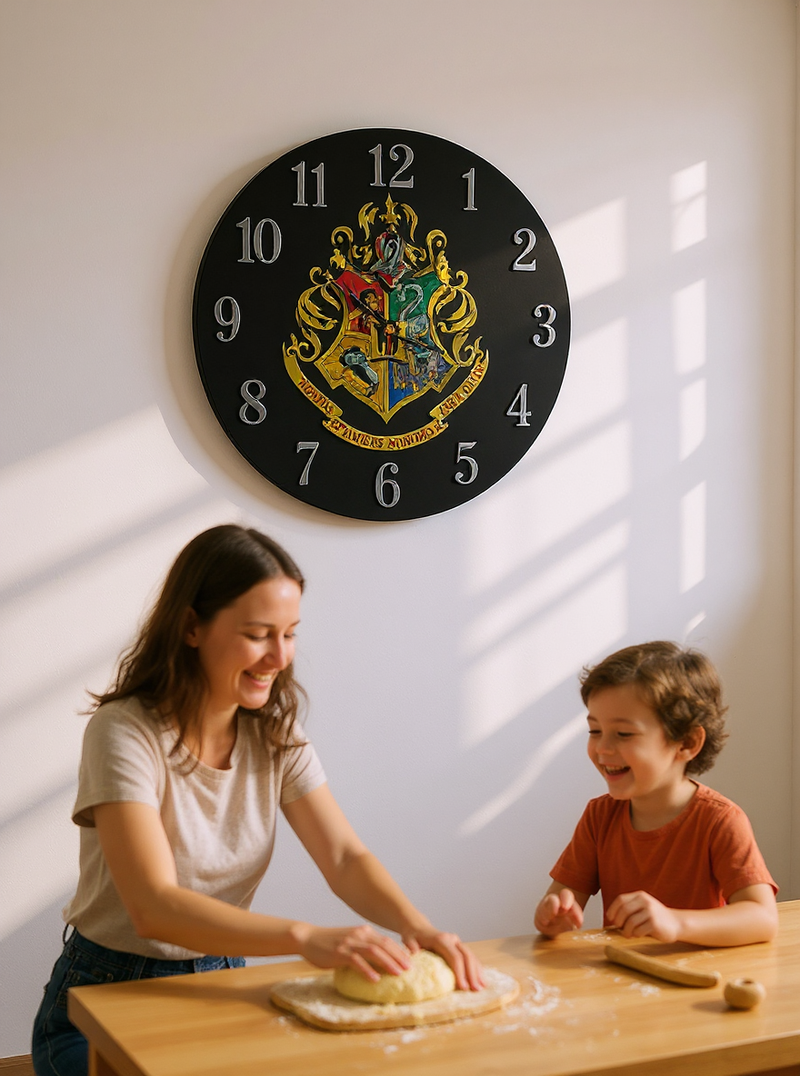 Hogwarts Crest Timeless Wall Clock | Gift for Harry Potter Fans