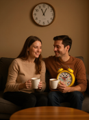 Classic Dawn Yellow Alarm Clock | Gift for Timeless Style Lovers