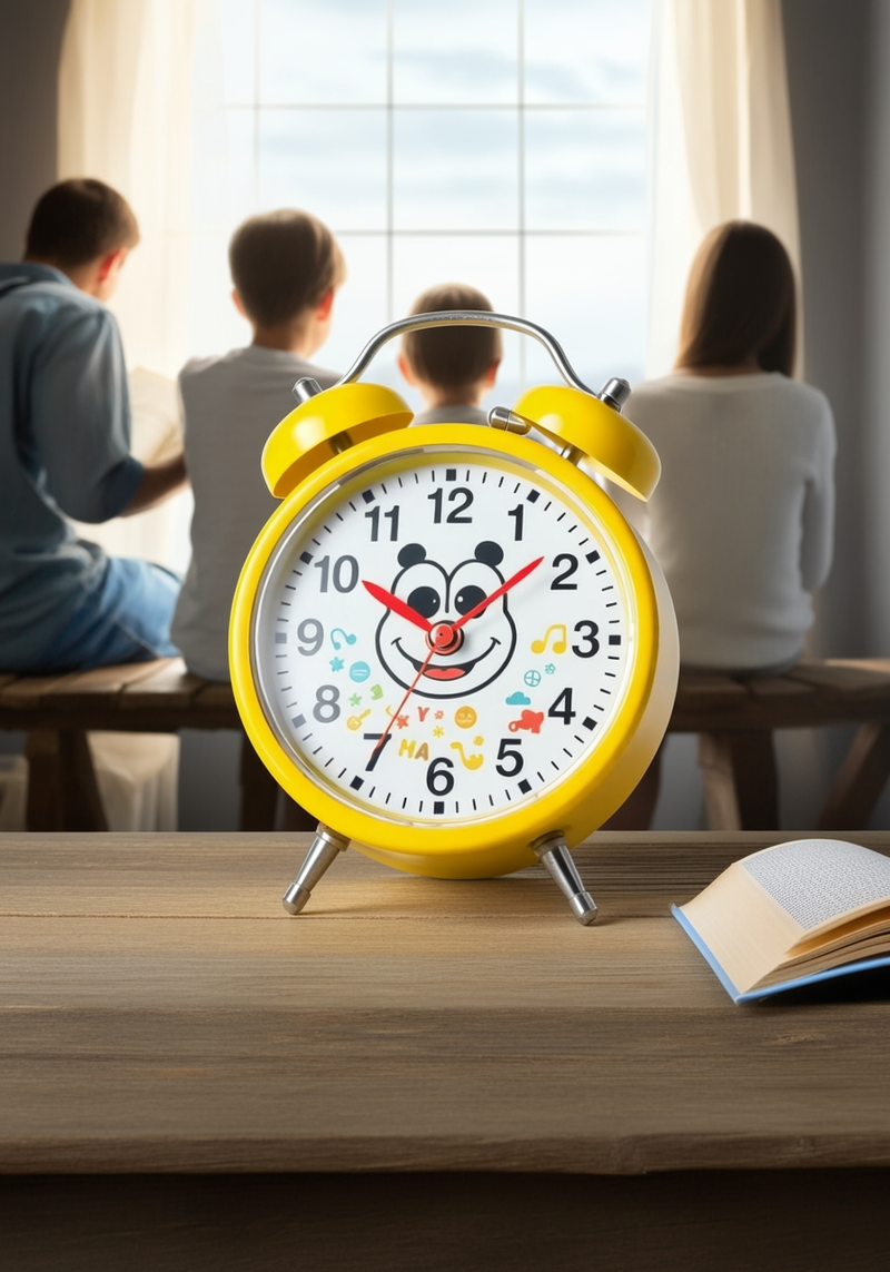 Classic Dawn Yellow Alarm Clock | Gift for Timeless Style Lovers