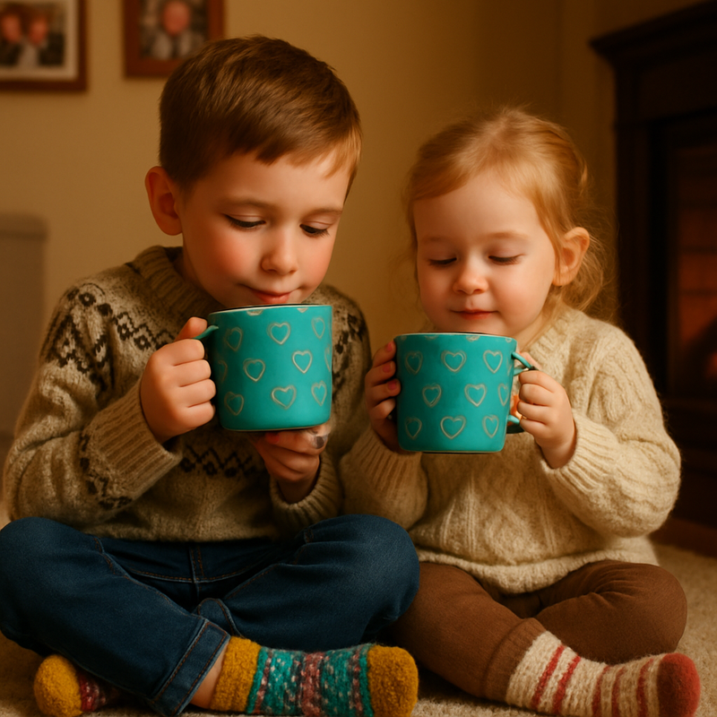 Turquoise Heart Haven Ceramic Mug | Gift for Sentiment Lovers