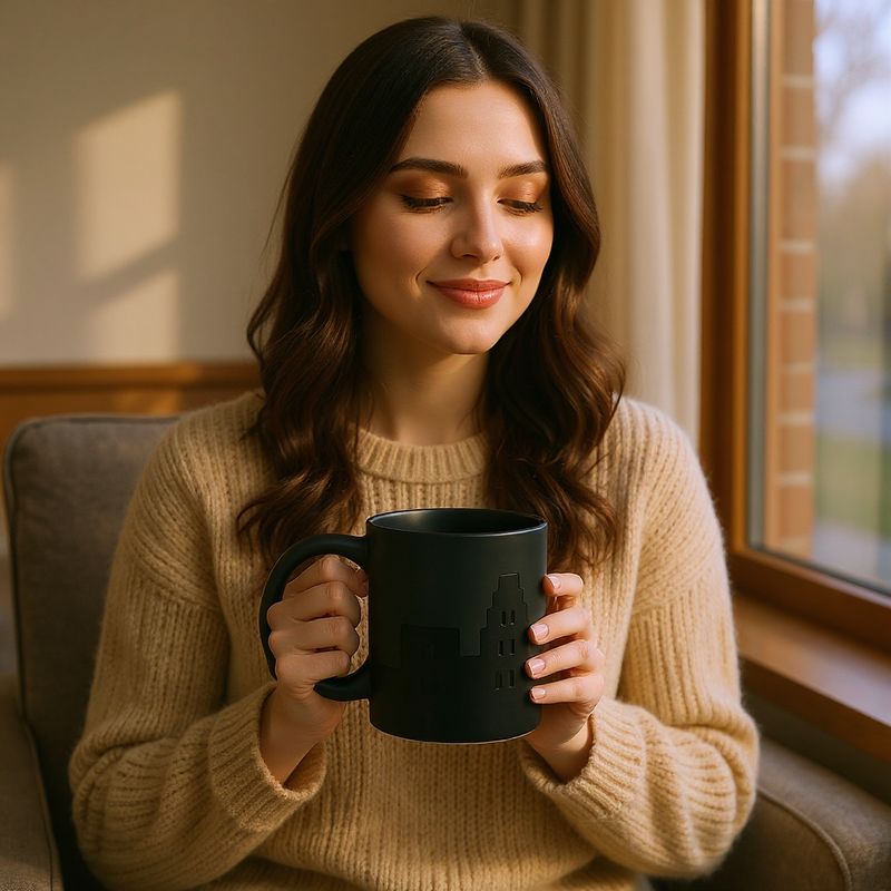 Spider-Man Black Ceramic Mug | Gift for Marvel Fans
