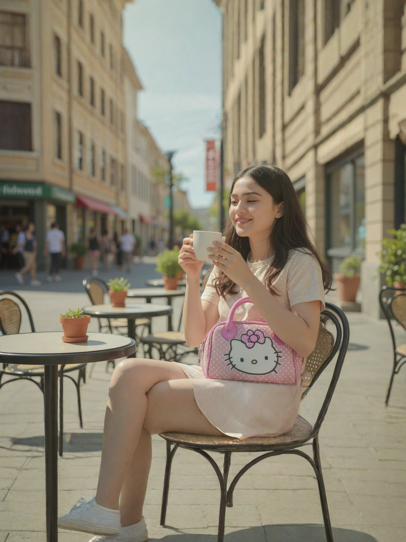 Hello Kitty 'Bow &amp; Bites' Charm Tote Bag